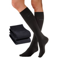 H.I.S. H.I.S Kniestrümpfe Damen schwarz Gr.39-42