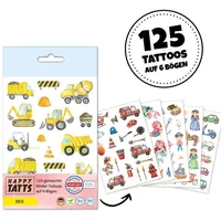 Obilo Happy Tatts, Kinder-Tattoos 'Mix' 125 Stk.)