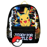 Pokémon Kinderrucksack Schul-Rucksack Pikachu schwarz 40 x 32 x