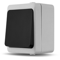 REV Ritter REV AquaMini, Aufputz, Feuchtraum Aus-/wechselschalter IP54, grau