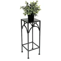 DanDiBo Ambiente DanDiBo Blumenhocker Metall Schwarz Eckig 50 cm