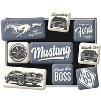 Nostalgic Art Nostalgic-Art Retro Kühlschrank-Magnete, 9 Stück, Ford Mustang
