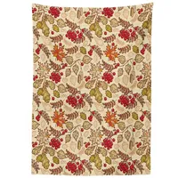 ABAKUHAUS Eberesche Tischdecke, Fall-Themed Mixed-Muster, Inn und Outdoor Bereich