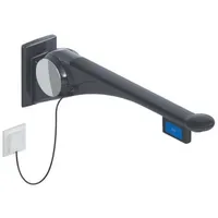 Hewi 802 LifeSystem Stützklappgriff Wandstützgriff 900 mm anthrazit hochglanz/matt