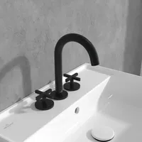 Villeroy & Boch Loop & Friends Dreiloch-Waschtischarmatur TVZ106009000K5 Kreuzgriff,