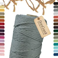 BooGardi Makramee Garn · Grau 5mm x 100m ·