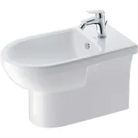 Duravit No. 1 Standbidet, mit Überlauf, Hahnlochbank, weiß,