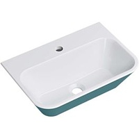 Hewi Mineralguß-Waschtisch 950.12.101655 51x35cm, 2-farbig, alpinweiß, aquablau