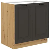 Küchen-Preisbombe Spülenschrank 80 x 0 x 0 cm Grau