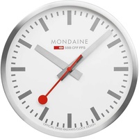 Mondaine 25,00 cm A990.CLOCK.18SBV silber/weiß