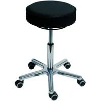 STIER OFFICE STIER Drehhocker mit Rollen Sitzhöhe 540-720mm Kunstleder