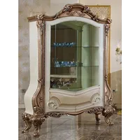 Casa Padrino Luxus Barock Vitrine Weiß / Beige /
