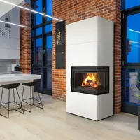 Kratki Kamineinsatz Simple Box rechts 8 Ø 200 Bianco
