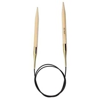 KnitPro K22221 Rundstricknadel, Bamboo, Braun, 60 cm x 2