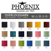 Phoenix Phönix 4x5000m Universal Qualitätsgarn, Stärke 120 Nähgarn für