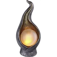 GLOBO LED Solarleuchte silber gold - Weiß