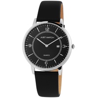 Just Watch Herren-Uhr Echt Leder Datum JW261 Analog Quarz
