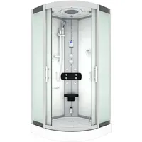 AcquaVapore Dampfdusche Duschtempel Sauna Dusche Duschkabine D46-10M2-EC 90x90 cm