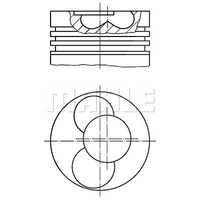 Mahle Kolben Zum Zylinder 3 für VW Seat Ibiza