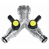 EWUAQUA 2-Wege-Ventil 73465C mit Schlauchverbindung, 3/4", verchromt