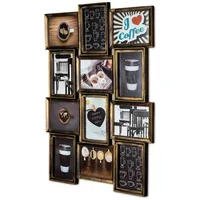 Levandeo Bilderrahmen Collage schwarz 13x18 cm 12 St.