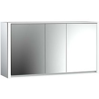 EMCO loft Aufputz-Lichtspiegelschrank 979805122 1600x733mm, LED, 3-türig, aluminium/Spiegel
