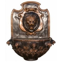 Casa Padrino Luxus Barock Wandbrunnen Löwe 79 x 46