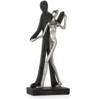 Moritz Skulptur Tanzpaar Tänzer und Tänzerin Mangoholz Aluminium Dekoration