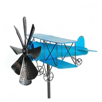 DanDiBo Ambiente DanDiBo Gartenstecker Metall Flugzeug XL 160 cm