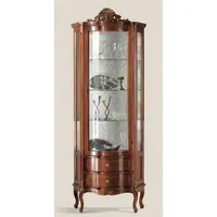 Casa Padrino Luxus Barock Vitrine Braun - Prunkvoller Barock