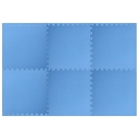 VidaXL Bodenmatten 6 Stk. 2,16 m2 EVA-Schaumstoff Blau