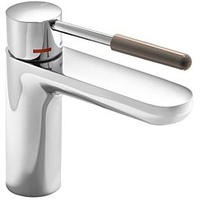Hewi AQ Waschtischarmatur AQ1.12M1024084 verchromt, Griff umbra, rund, Ausladung