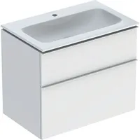 Geberit Waschbeckenunterschrank 2 Schubladen 75 x 63 cm Weiß