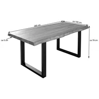 Ab:stil.art.moebel Utrecht 260 x 76 x 100 cm nussbaumfarben