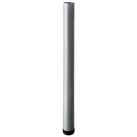 Hettich Möbelfuß 6,0 x 70 - 73 cm Aluminium-Optik