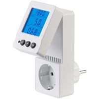 Revolt Digitaler 230-V-Energiekostenmesser mit Aufklapp-XL-Display, 3.680 W