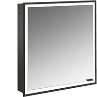 EMCO prime Unterputz-Lichtspiegelschrank 949713569 600x730mm, 1 Tür, Anschlag links,
