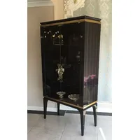 Casa Padrino Luxus Barock Vitrine Schwarz / Gold 102