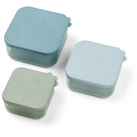 Done by Deer - Deer friends Snackbox, Blau (3er-Set)