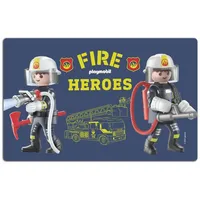 Playmobil Brettchen - City Action Feuerwehr Frühstücksbrettchen Schneidebrett aus