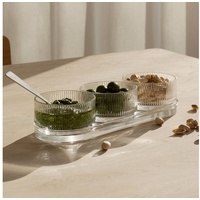 Stelton Servier-Set Pilastro 4tlg. Glas Transparent Klar