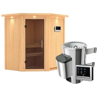 Karibu Sauna Tonja - 68 mm Systemsauna - 230