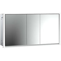 EMCO loft Unterputz-Lichtspiegelschrank 979805123 1600x733mm, LED, 3-türig, aluminium/Spiegel