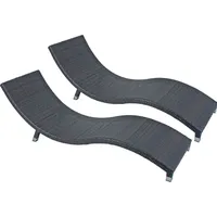 Garden Pleasure Sonnenliegen CARACAS braun Aluminium 2 St.