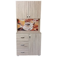 Hti-Living Küchenbuffet 3 Schubladen Blanca Bistro 80 x 180