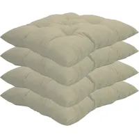 Nyvi Stuhlkissen Genua 38x38 cm 4er Pack Sitzkissen mit
