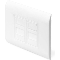 Digitus Leerdose für Keystone Module, Rahmen 80x80mm, Französischer Typ