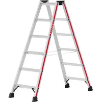 Hymer Stufenstehleiter beidseitig begehbar 6 Stufen