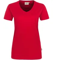 Hakro Damen V-Shirt Performance 181 rot Größe 4XL
