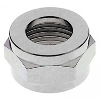 Ich-zapfe Sechskantmutter 1/2`, Messing vernickelt
